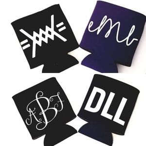 Monogrammed Can Coolers